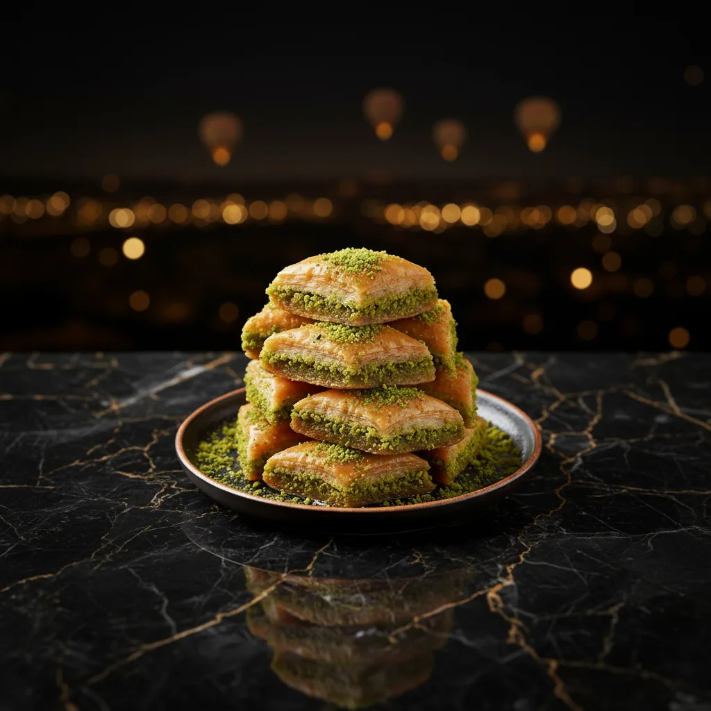Baklava pistache — pâtisserie turque feuilletée